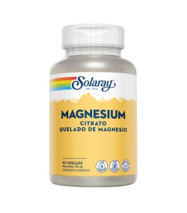 Magnesio citrato Solaray 90 cápsulas 