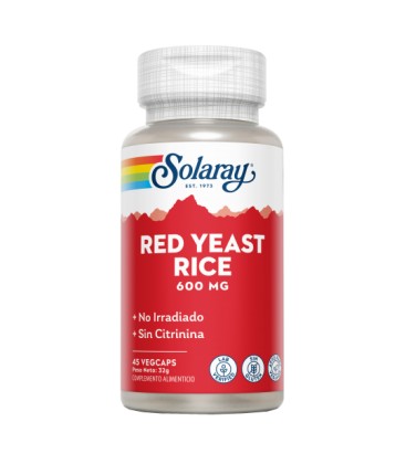 Red yeast rice 600mg 45 capsulas